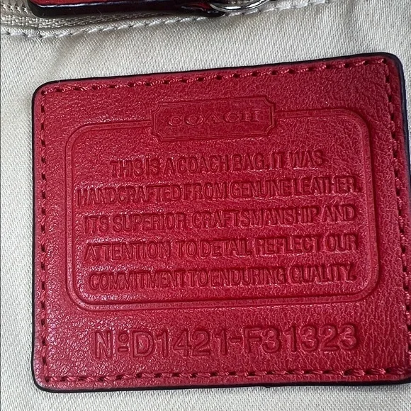 Coach 2014 Red Leather Shoulder Bag - Picture 9 of 10